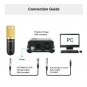Aokeo AK-80 Professional Studio Recording Condenser Microphone Plug and Play ...