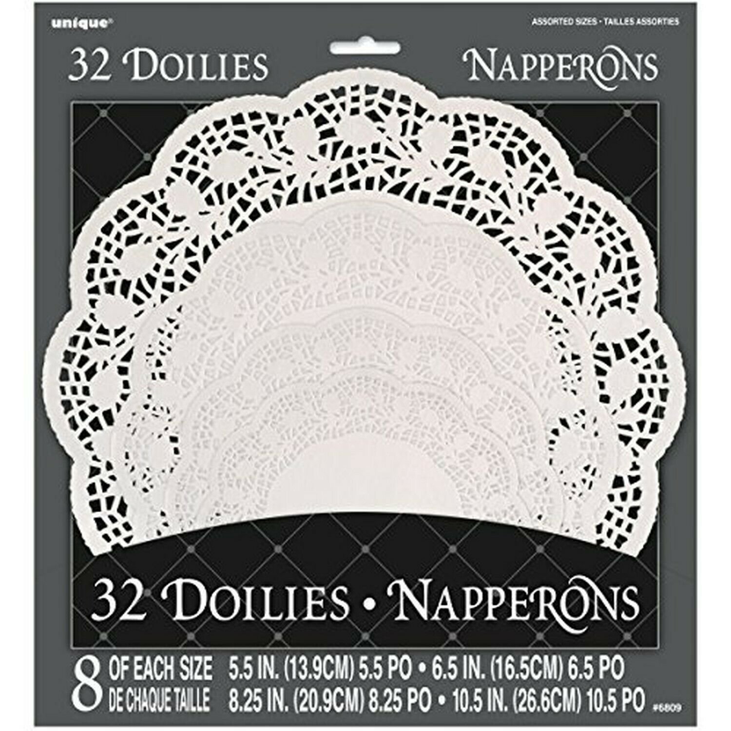 Assorted White Paper Doilies, 32ct Assorted - 32ct