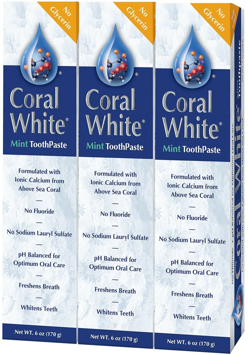 Coral White - Coral White Mint Toothpaste Natural Fluoride SLS Free Coral Cal...