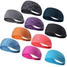 DASUTA Set of 10 Women's Yoga Sport Athletic Headband for Running Sports Trav...