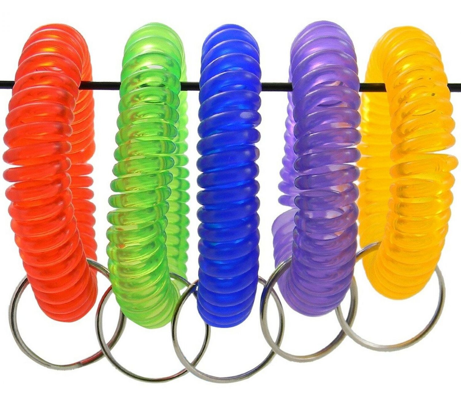 Shells Group IJN6 Shells 5PCS Colorful Soft Highly Spring Spiral Coil Wrist B...