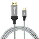 Kimwood USB C to HDMI, 4K@60HZ USB-C to HDMI Cable (Thunderbolt 3 Compatible)...