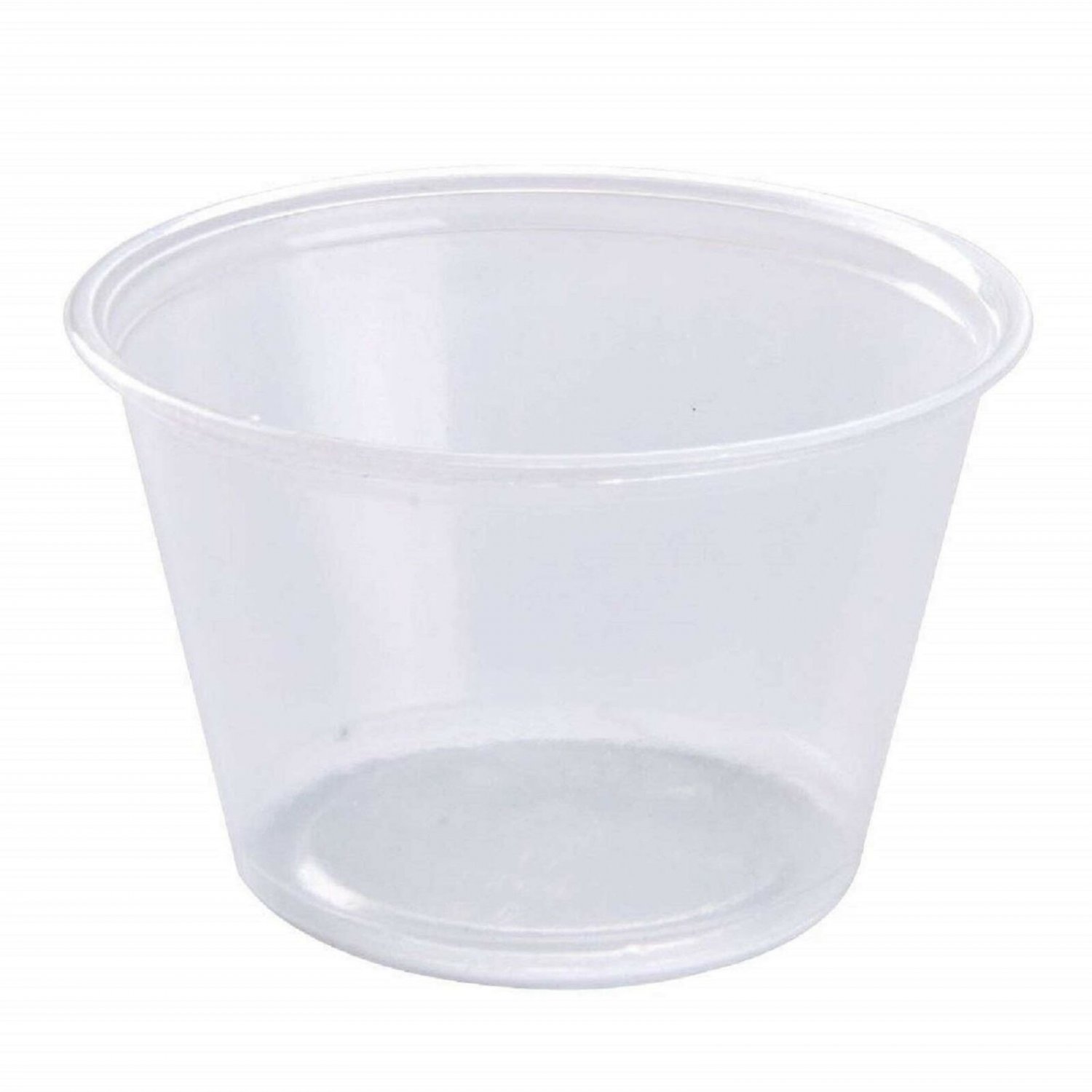 Disposable Souffle Portion Plastic Cups 4 Oz Clear Food Storage Condiments Co...