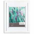 Gallery Solutions 12FW1118E Picture Frame, 11 inches x 14 inches, White & White