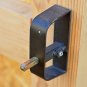 Black T-Handle Lock, 2 Keys, 4-1/2" Stem, Shed, Barn, Playhouse & Chicken Coo...
