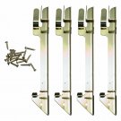 Carver Brass Desk Tray Supports for Stacking Trays, 4 Brackets, 16 Pins (CW07...