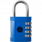 Padlock - 4 Digit Combination Lock for Gym, Sports, School & Employee Locker,...