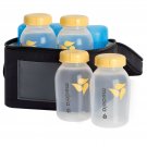 Medela Breast Milk Cooler and Transport Set, 5 ounce Bottles with Lids, Conto...