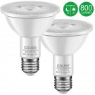 MINGER 10W Dusk to Dawn PAR30 LED Bulb Light, Auto Turn On Off, 60W Equivalen...
