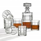Whiskey Decanter And Glasses Bar Set, Includes Whisky Decanter And 6 Cocktail...