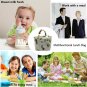 Insulated Lunch Bag Reusable Sling Shoulder Lunch Tote Travel Picnic Drawstri...