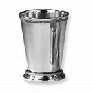 Elegance 90471 Beaded Mint Julep Cup, 4.5", Silver Regular - 12 oz. - 4.5 Inch