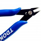 TDOK Wire Cutters Electronic Flush Cutter Internal Spring Cutting Pliers (Blue)