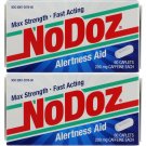 NoDoz 200mg Maximum Strength Alertness Aid, 60 Caplet Twin Pack Pack of 2