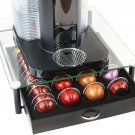 DecoBros Crystal Tempered Glass Nespresso Vertuoline Storage Drawer Holder fo...