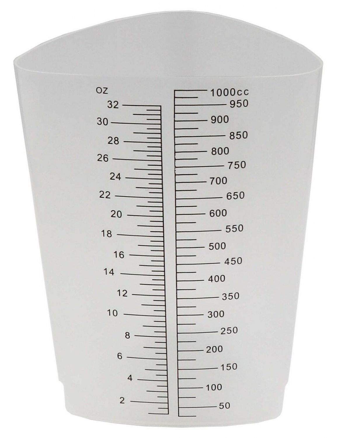Healthstar Graduated Triangular Polypropylene Laboratory Container 32 ounce/1...