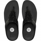 FitFlop Women's Cha Cha Sandal 8 Black