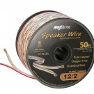 High Performance 12 Gauge Speaker Wire, Oxygen Free Pure Copper - UL Listed C...