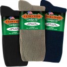 Extra Wide Comfort Athletic Crew Variety (Black Navy Tan) 11-16 (up to 6E wide)