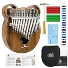 Kalimba 17 Keys Thumb Piano Solid Wood Finger Piano Start Kits African Instru...
