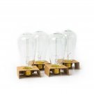 Edison Bulb Pack of 4 by Brillante - 360 Lumen / 60W Clear Glass Light Bulbs ...