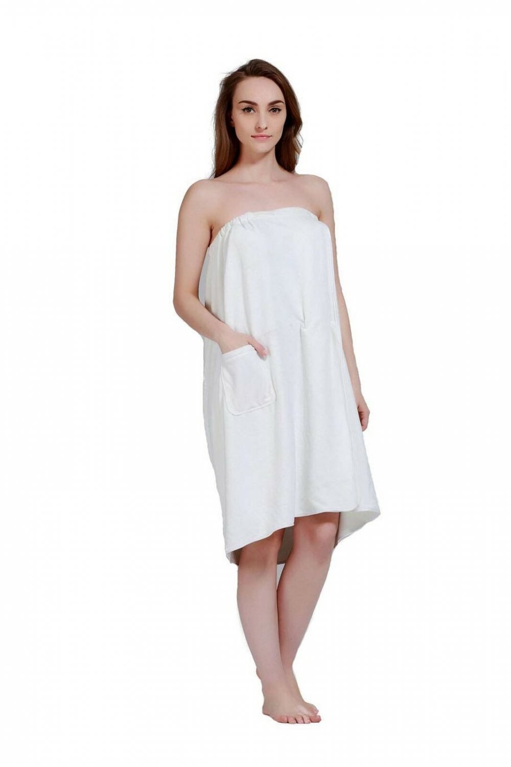SINLAND Microfiber Women's Spa Wrap Towel Bath Towel with Adjustable Closure