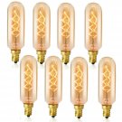 E12 Candelabra Light Bulbs, SooFoo Vintage Chandelier Edison Light Bulbs, 60W...