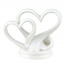Hortense B. Hewitt Wedding Accessories, Cake Top, Contemporary Double Heart, ...