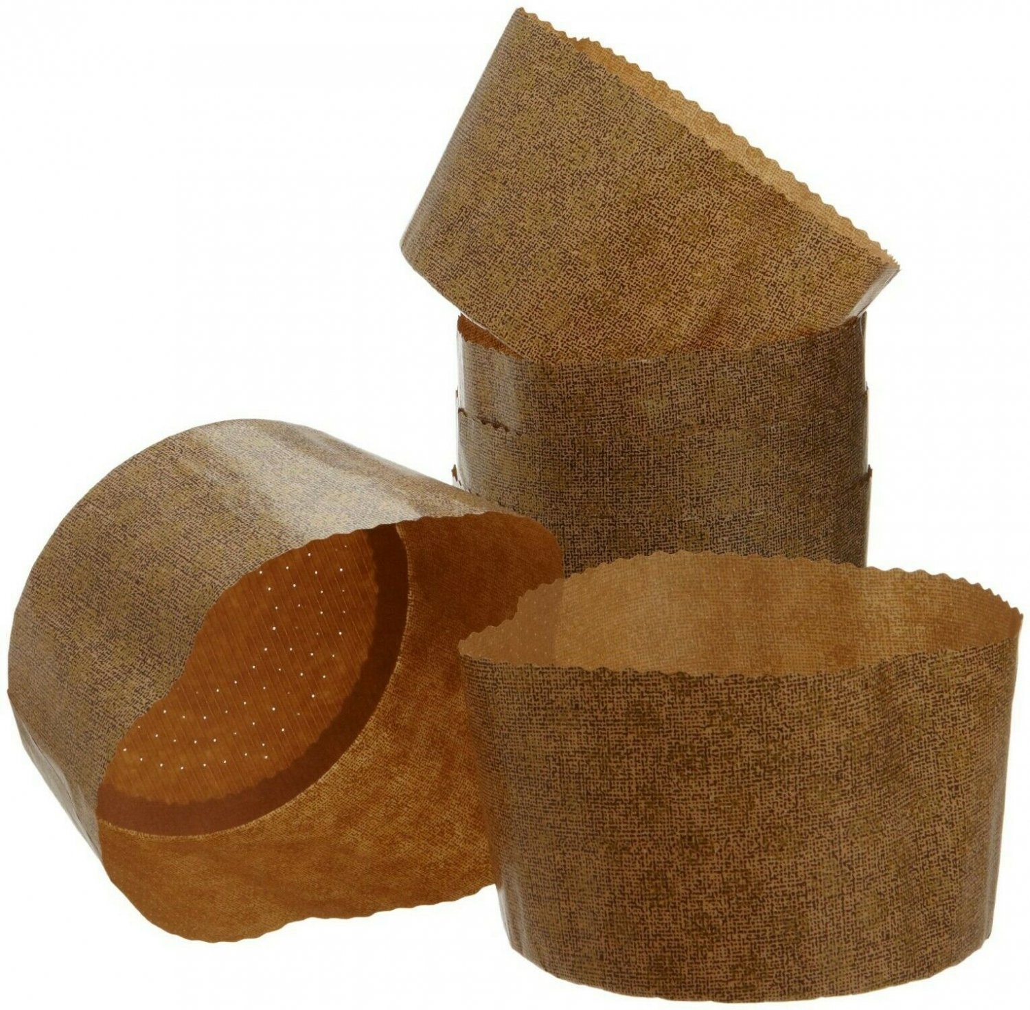 Honey-Can-Do 2594 Large Panettone Paper Mold, 6-Pack, 4.8-Inches H x 6.75-Inc...