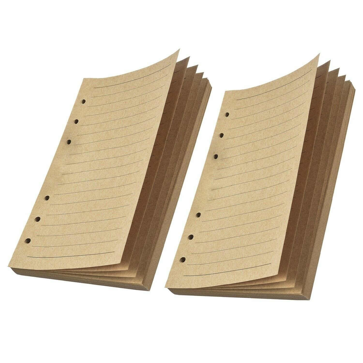 WILLBOND Refill Lined Paper Inserts 320 Pages for 6-Holes A6 Refillable Journ...