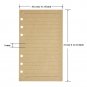 WILLBOND Refill Lined Paper Inserts 320 Pages for 6-Holes A6 Refillable Journ...