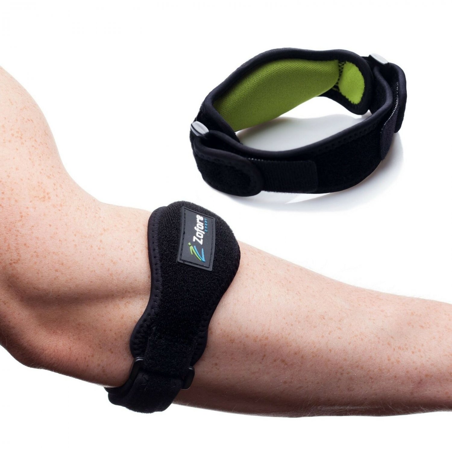 Zofore Tennis Elbow Brace with Compression Pad (2-Count) Effective Pain Relie...