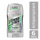 Speed Stick Power Antiperspirant Deodorant for Men, Fresh - 3 Ounce (6 Pack)