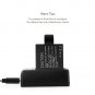 Victure 2PCS Pack Action Camera Batteries 1050mAh Rechargeable Dual USB Batte...