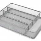ESYLIFE 5 Compartment Mesh Kitchen Cutlery Trays Silverware Storage Kitchen U...