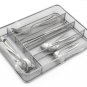 ESYLIFE 5 Compartment Mesh Kitchen Cutlery Trays Silverware Storage Kitchen U...