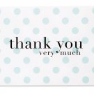 Baby Shower Thank You Cards for Baby Boy - 36 Blue Polka Dot Blank Note Cards...