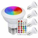 iLC LED Light Bulbs Color Changing E26 Screw 45°, 12 Colors 3W Dimmable Warm ...