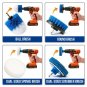 RevoClean 4 Piece Scrub Brush Power Drill Attachments-All Purpose Time Saving...