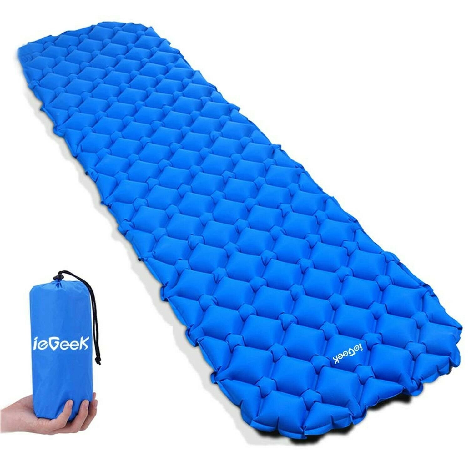 Sleeping Pad, ieGeek Lightweight Inflatable Camping Mat Self Inflating Air Pa...