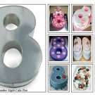 Euro Tins Numeric cake pan 35cm birthday cake tin number eight 8 large 14" ca...