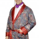 Smiffy's Men's Paisley Design Smoking Jacket Standard Red / Black