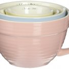 Creative Co-Op DA1803 Set of 4 Batter Bowl Shaped Measuring Cups in Pink, Blu...