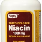 Rugby Niacin Timed Release 1000mg Tablets - 3 Pack (3)