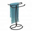 iDesign Axis Metal Hand Towel Holder for Master Bathroom, Vanities, Counterto...