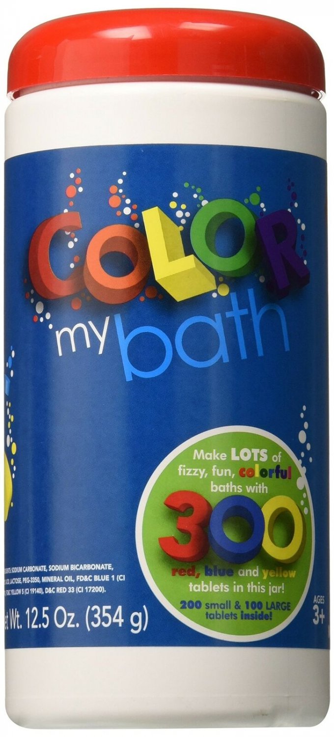 Color My Bath Color Changing Bath Tablets, 300-Piece