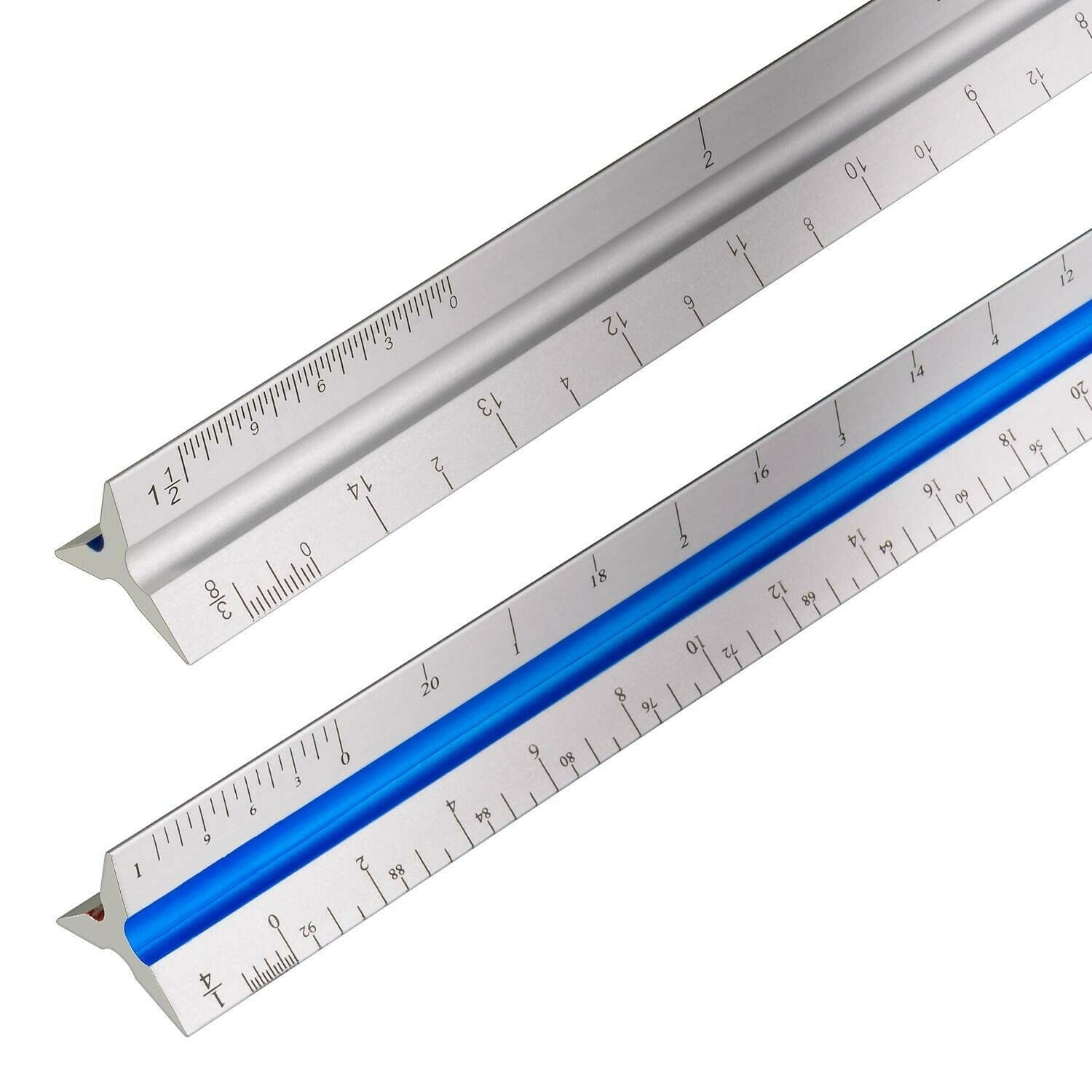 12" Architecture Scale Ruler Aluminum Color-Coded Grooves Architectural ...