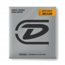 Dunlop DBSBN40120 Super Bright Bass Strings, Nickel Wound, Light, .040–.120, ...