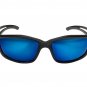 Edge Eyewear TSKAP218 Kazbek Polarized Safety Glasses, Black with Aqua Precis...
