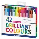 Staedtler 334C42 Triplus Fineliner 42-Color Assorted Super Fine Water-Based M...